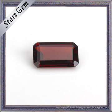 Octagon Emerald Cut natürlicher Granat Edelstein für Geschenk